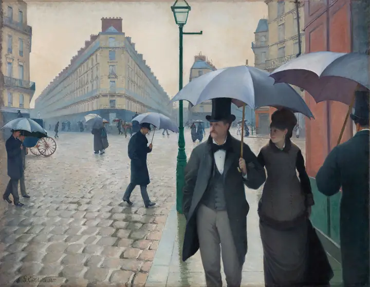Paris Street; Rainy Day, Gustave Caillebotte