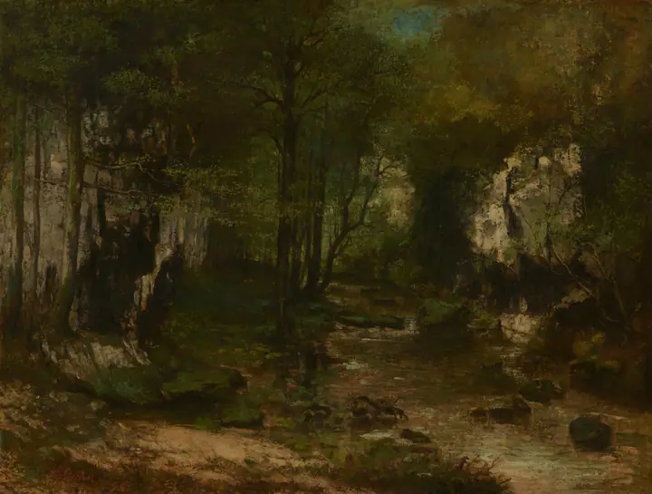 The Stream at the Puits-Noir, Gustave Courbet