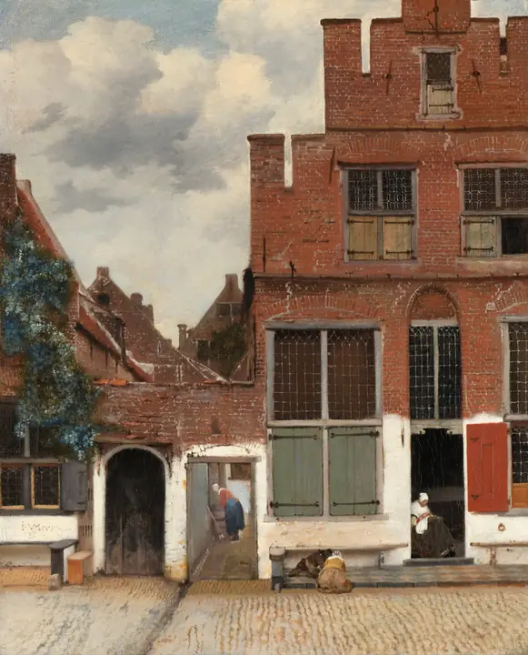 View of Houses in Delft · The Little Street, Johannes Vermeer